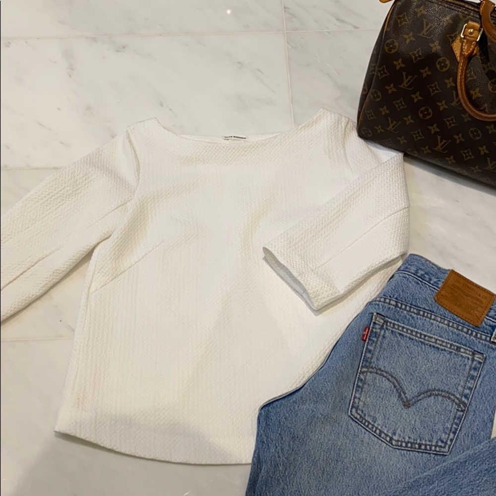 Club Monaco open back textured sweater
